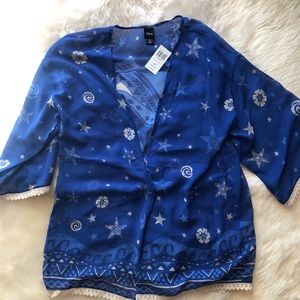 NWT Disney Moana Swim Coverup Kimono - M